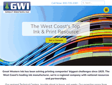 Tablet Screenshot of gw-inks.com
